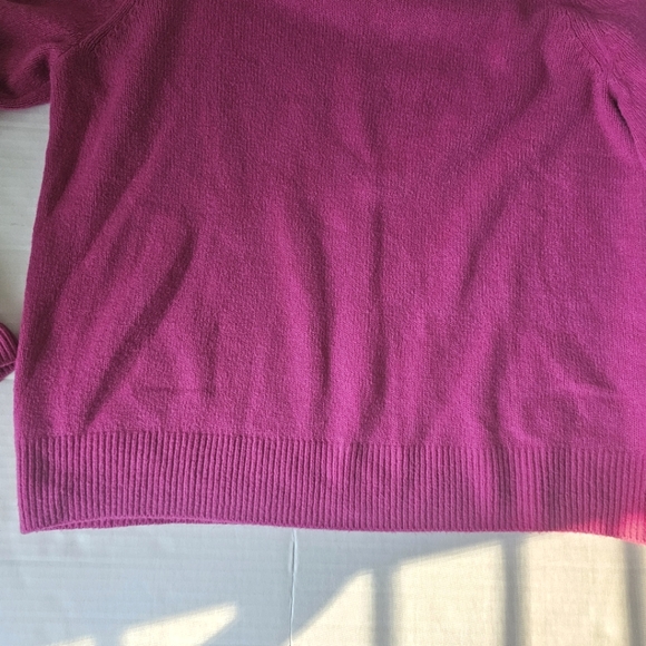 Gap Cashsoft Crew Neck Sweater Size L Ritzy Pink Knit - Picture 7 of 10